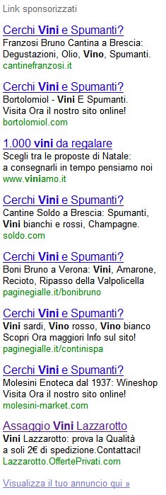 link-sponsorizzati Link sponsorizzati Google AdWords