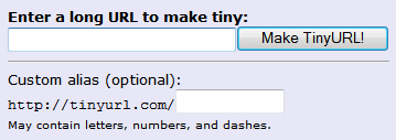 tiny-url Form TinyURL