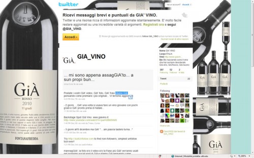 Già Langhe DOC screenshot Twitter page