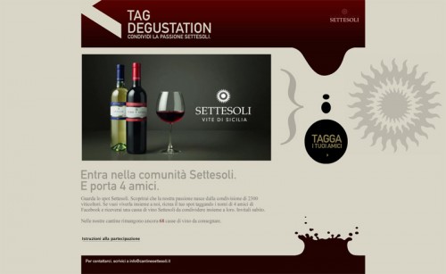 Advertising Settesoli: Tag Degustation Advertising Settesoli: Tag Degustation