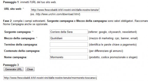 Strumento di creazione URL - Google Analytics Strumento di creazione URL - Google Analytics