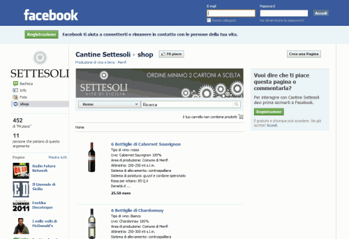 E-shop Cantine Settesoli - Facebook