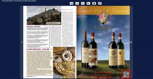 Esempio di pubblicità con link e codice qr Esempio di pubblicità con link e codice qr