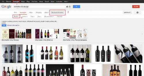 Risultati Google etichette vino design