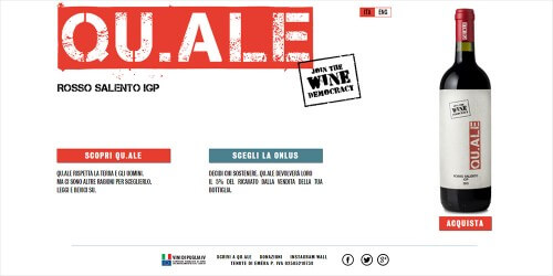 Qu.ale il progetto vinicolo di Alessandra Quarta Qu.ale - The Wine Democracy - sito web