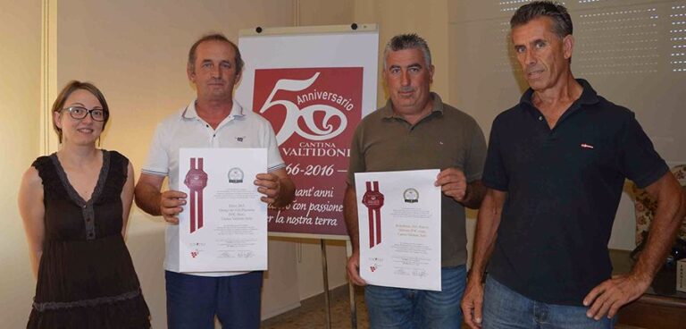 Oro e argento in Canada per i vini della Cantina Valtidone