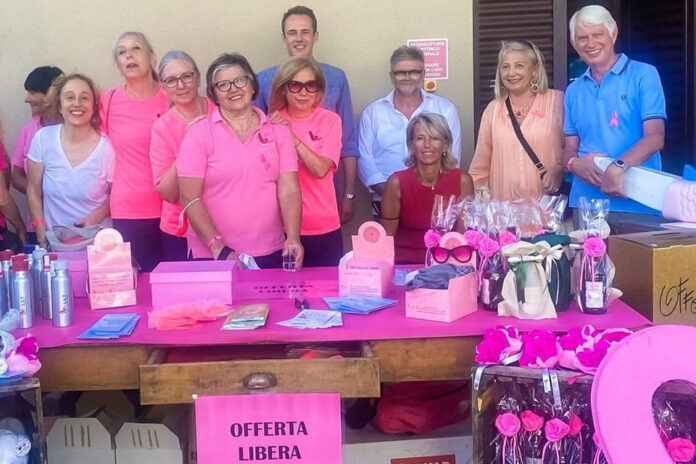 Stand della Lilt Treviso alla vendemmia solidale