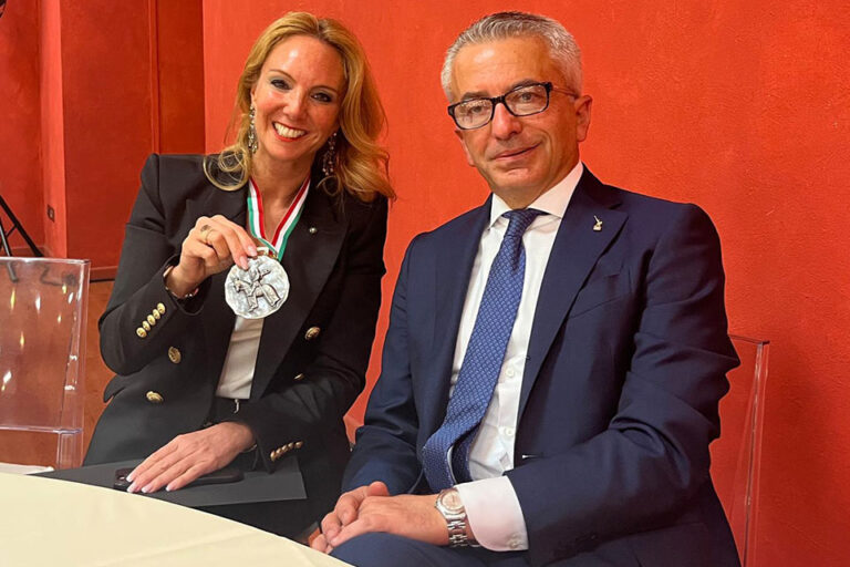Chiara Soldati con Marco Protopapa, assessore all’Agricoltura del Piemonte