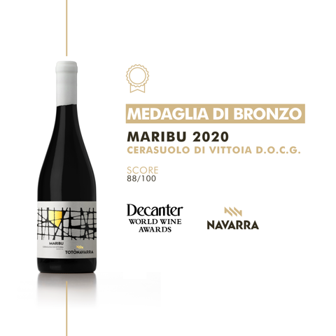 Maribu Cerasuolo di Vittoria DOCG medaglia di bronzo Decante World Wine Awards 2023