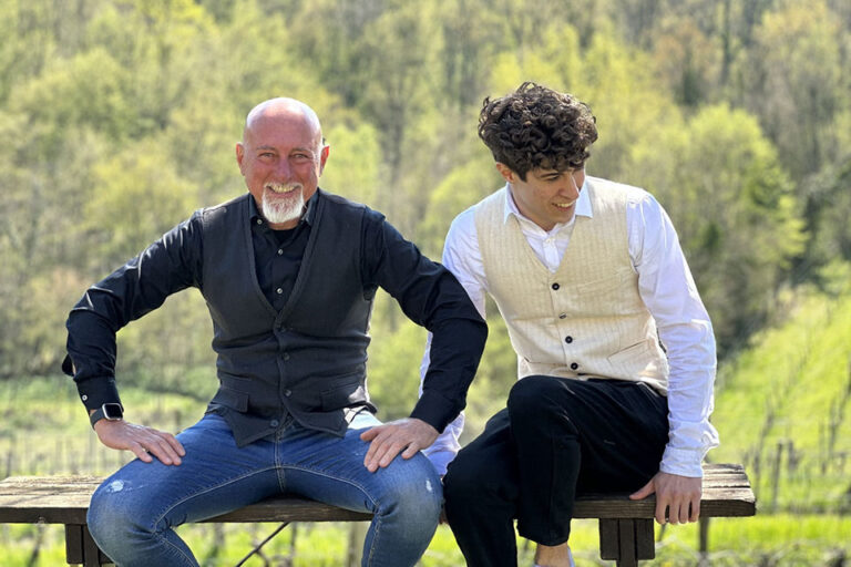 Roberto Snidarcig con il figlio Alessandro