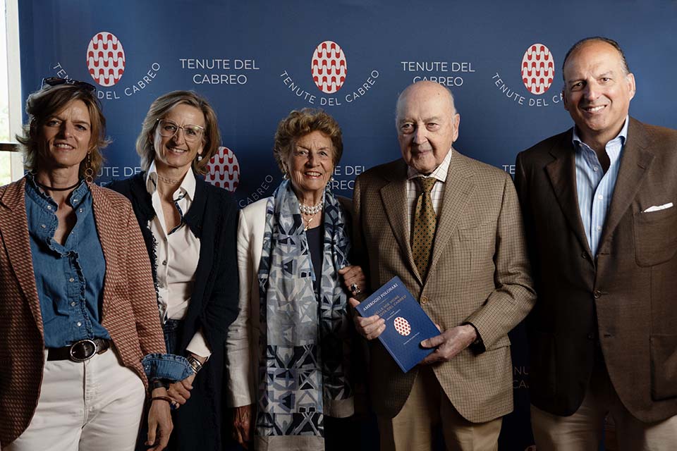 Ambrogio Folonari con la famiglia