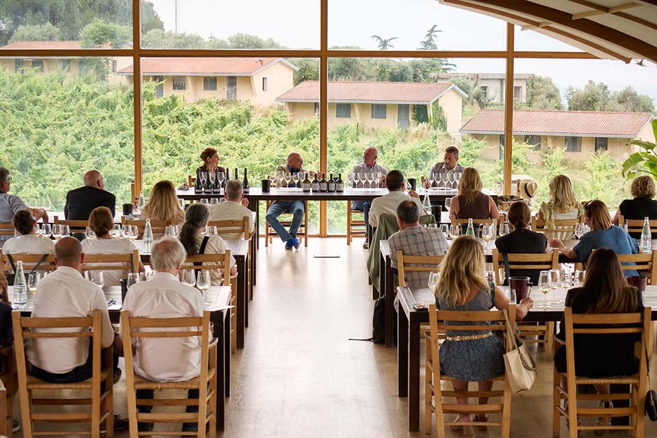degustazione verticale di bellone presso la cantina cincinnato
