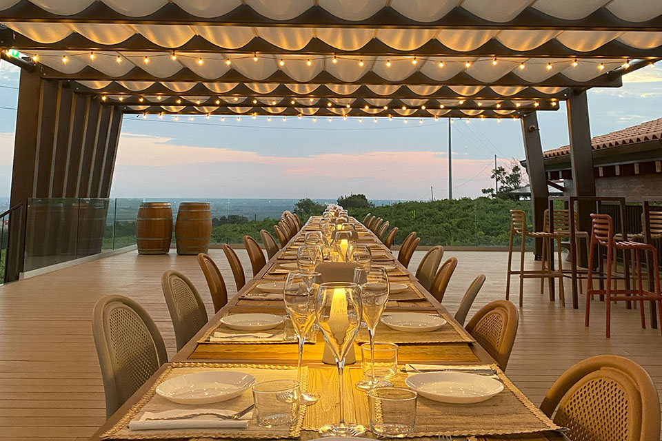 terrazza con vista cà rovere