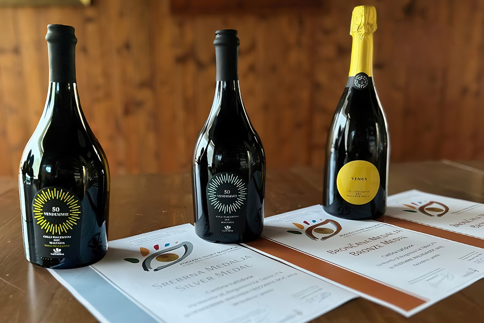 tre malvasie della cantina valtidone