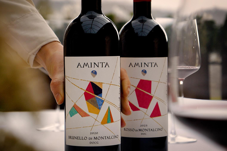 Rosso di Montalcino e Brunello di Montalcino Aminta