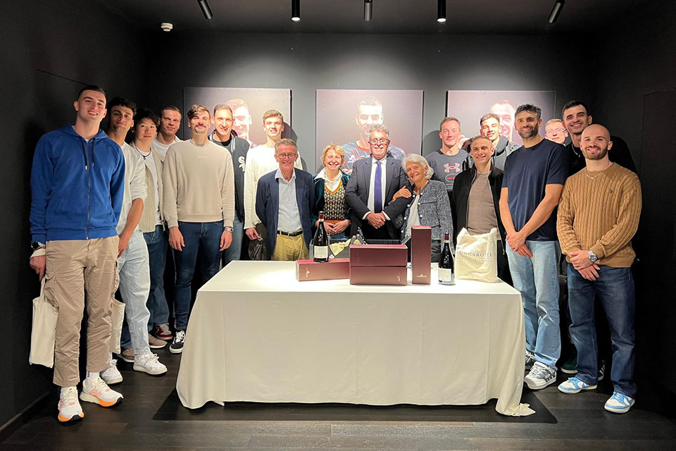 Lungarotti brinda con la Sir Volley di Perugia