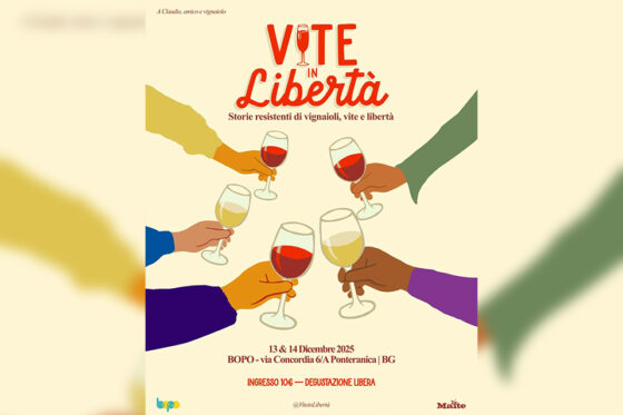 Vite in Liberta 2025: Il 13 e 14 dicembre, al Bopo di Ponteranica, la fiera bergamasca di vignaioli indipendenti