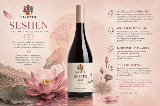 Rivetto presenta Seshen, il nuovo rosato da Nebbiolo